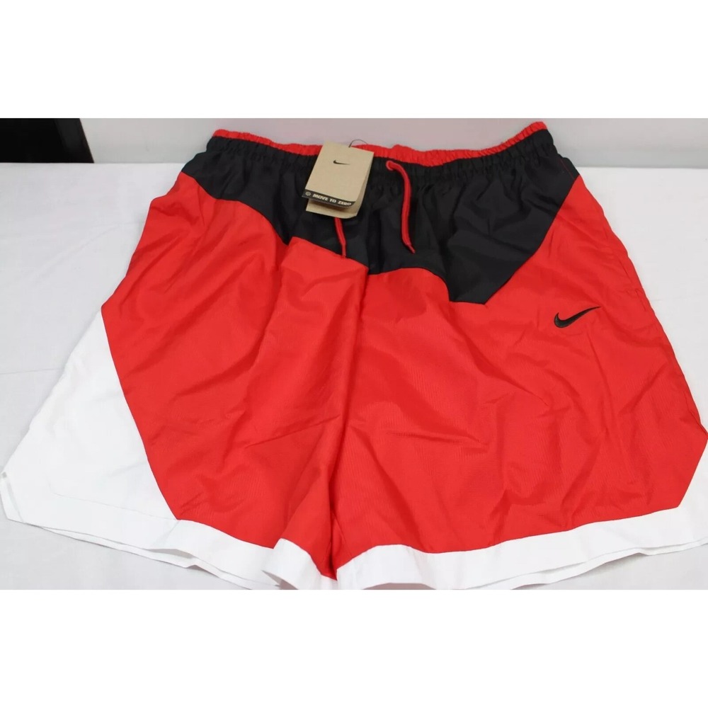 Nike‎ DNA 8in Woven Basketball Shorts Mens Red White Black DH7559-010 Size S New